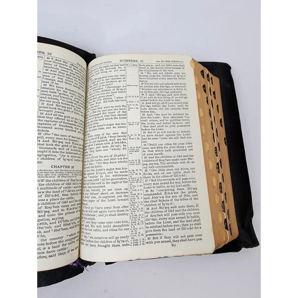 National Bible Press Old & New Testament Pronouncing Red Letter Teacher Ed. 60's